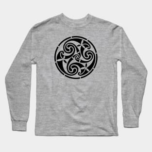 Celtic Knot Abstract Irish Tribal design Long Sleeve T-Shirt